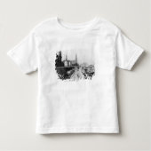 Uitzicht Dresden van de Bruehlsche Terrasse Kinder Shirts (Voorkant)