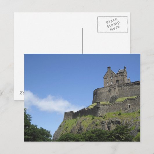 Uitzicht Edinburgh Castle, Edinburgh, Schotland, 2 Briefkaart (Voorkant / Achterkant)