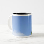 Uitzicht Edinburgh Castle, Edinburgh, Schotland, 2 Tweekleurige Koffiemok (Voorkant links)