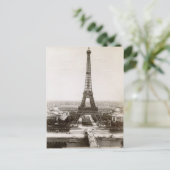 Uitzicht Eiffeltoren, 1900 Briefkaart (Staand voorkant)