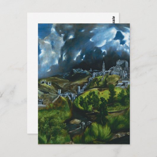 Uitzicht El Greco van het Briefkaart Toledo (Voorkant / Achterkant)