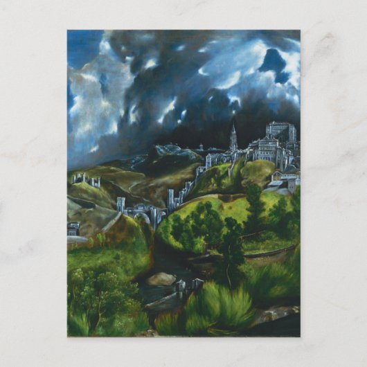 Uitzicht El Greco van het Briefkaart Toledo (Voorkant)