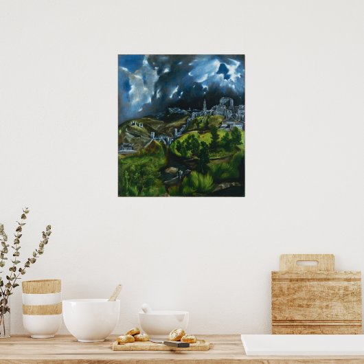 Uitzicht El Greco van het Poster Toledo (Keuken)