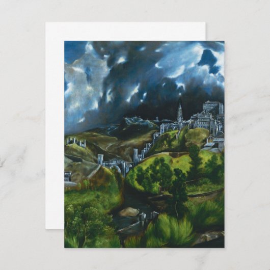 Uitzicht El Greco van Toledo Kaart (Voorkant / Achterkant)