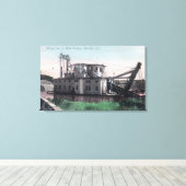 Uitzicht El Oro # 2 Gold Dredger Oroville, CA Canvas Afdruk (Insitu (Houten vloer))