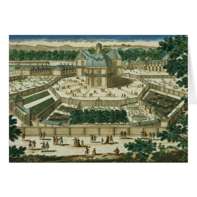 Uitzicht en perspectief van de Salon de la Menager (Voorkant Horizontaal)