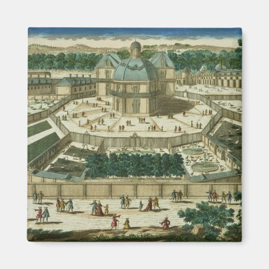 Uitzicht en perspectief van de Salon de la Menager Magneet (Voorkant)