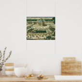 Uitzicht en perspectief van de Salon de la Menager Poster (Keuken)