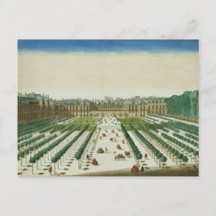Uitzicht en Perspectief van het Palais Royal van Briefkaart