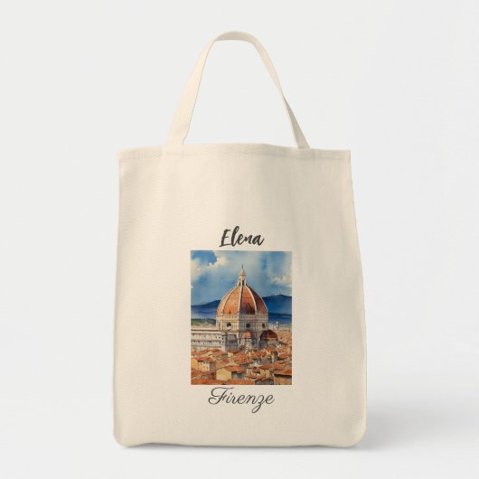 Uitzicht Firenze/Florence | de Duomo | in waterver Tote Bag (Voorkant)