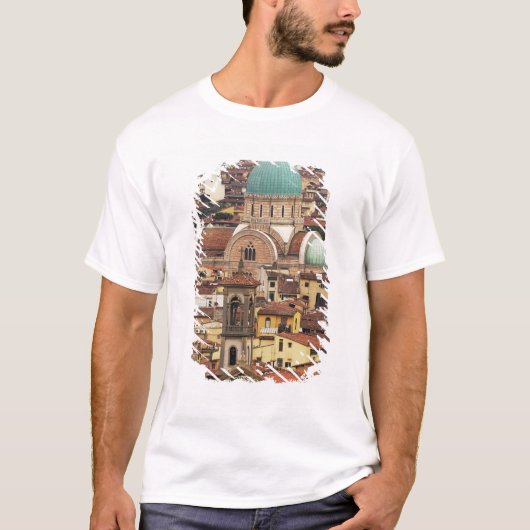 Uitzicht Florence, Italië, uit Piazza T-shirt (Voorkant)