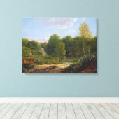Uitzicht Fontainebleau Forest, 1829 Canvas Afdruk (Insitu (Houten vloer))