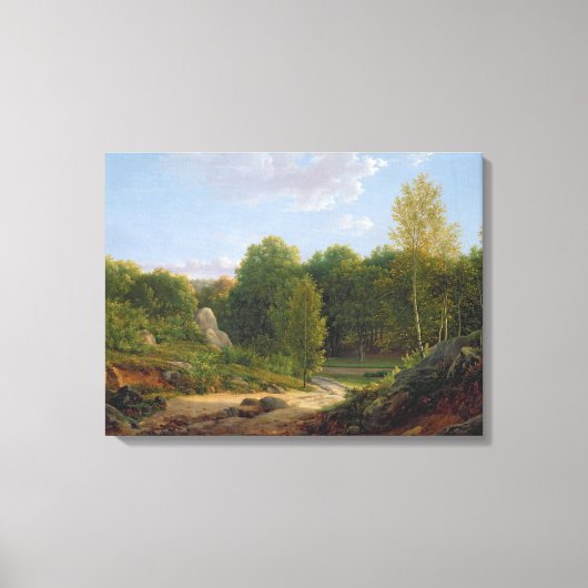 Uitzicht Fontainebleau Forest, 1829 Canvas Afdruk (Voorkant)