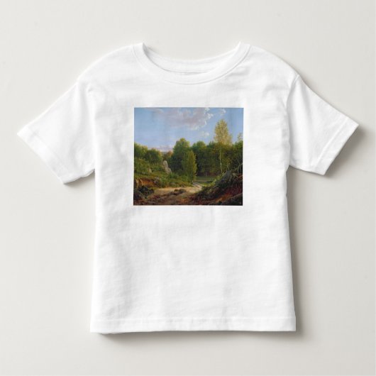 Uitzicht Fontainebleau Forest, 1829 Kinder Shirts (Voorkant)
