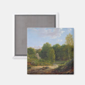Uitzicht Fontainebleau Forest, 1829 Magneet (Voorkant / Achterkant)
