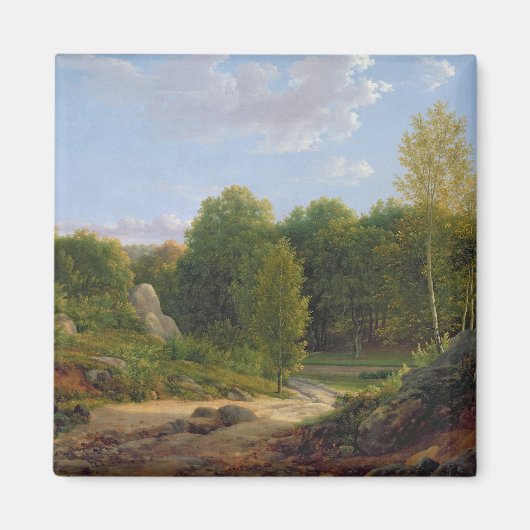 Uitzicht Fontainebleau Forest, 1829 Magneet (Voorkant)