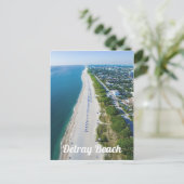 Uitzicht foto van Delray Beach Florida Briefkaart (Staand voorkant)