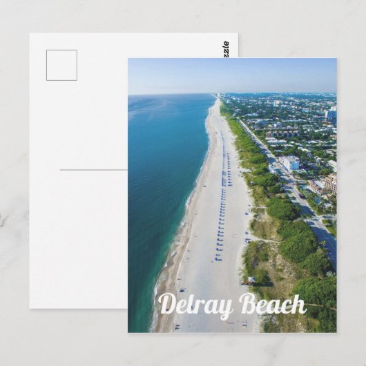 Uitzicht foto van Delray Beach Florida Briefkaart (Voorkant / Achterkant)