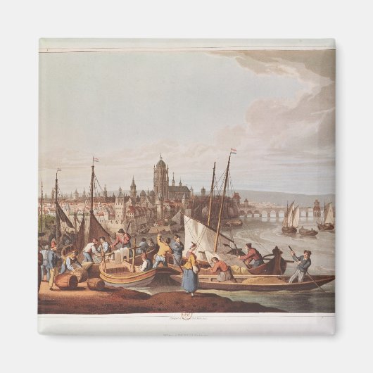 Uitzicht Frankfurt 1814 Magneet (Voorkant)