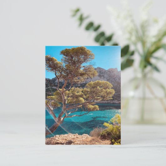 Uitzicht Frans Riviera in het Briefkaart Marseill  (Staand voorkant)