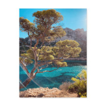 Uitzicht Frans Riviera in het Briefkaart Marseill