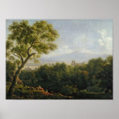 Uitzicht Frascati Poster (Voorkant)