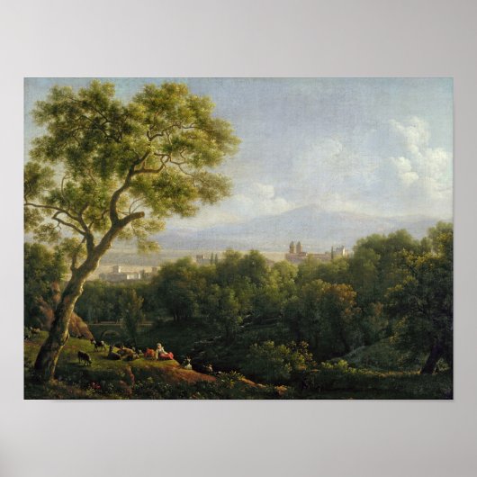 Uitzicht Frascati Poster (Voorkant)