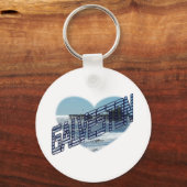 Uitzicht Galveston Ocean Sleutelhanger (Voorkant)