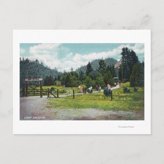 Uitzicht gasten op een rol door de motieven briefkaart (Voorkant)