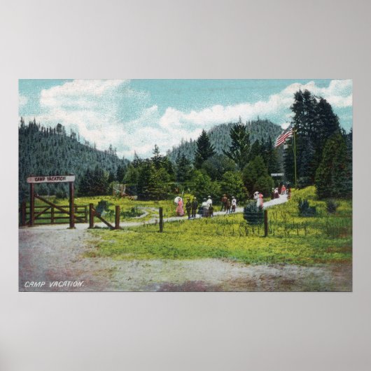 Uitzicht gasten op een rol door de motieven poster (Voorkant)