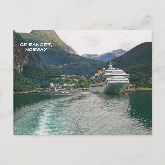 Uitzicht Geiranger, Geirangerfjord, Noorwegen Briefkaart (Voorkant)