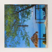 uitzicht gili strand legpuzzel (Verticaal)