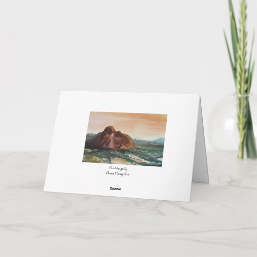 Uitzicht Glasshouse Mountains Aankondiging (Achterkant)