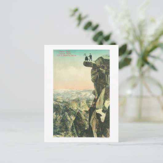 Uitzicht gletsjerpunt dat over Yosemite kijkt Briefkaart (Staand voorkant)