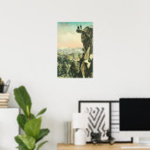 Uitzicht gletsjerpunt dat over Yosemite kijkt Poster (Thuiskantoor)