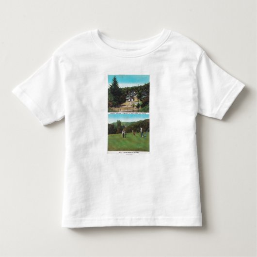 Uitzicht Golfcursus, Croquet Grounds, Cottages Kinder Shirts (Voorkant)
