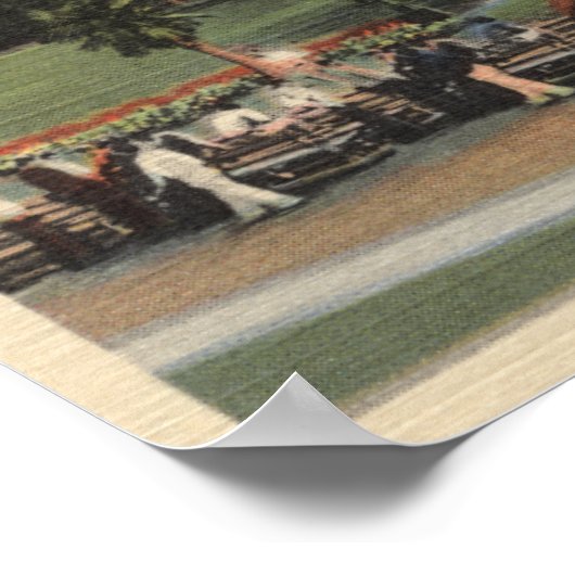 Uitzicht Golfcursus Poster (Hoek)