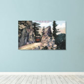 Uitzicht graniet Gate Canvas Afdruk (Insitu (Houten vloer))