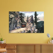 Uitzicht graniet Gate Canvas Afdruk (Insitu (Woonkamer))