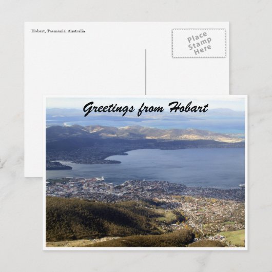 uitzicht-groeten briefkaart (Voorkant / Achterkant)