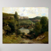Uitzicht Gustave Courbet Poster (Voorkant)