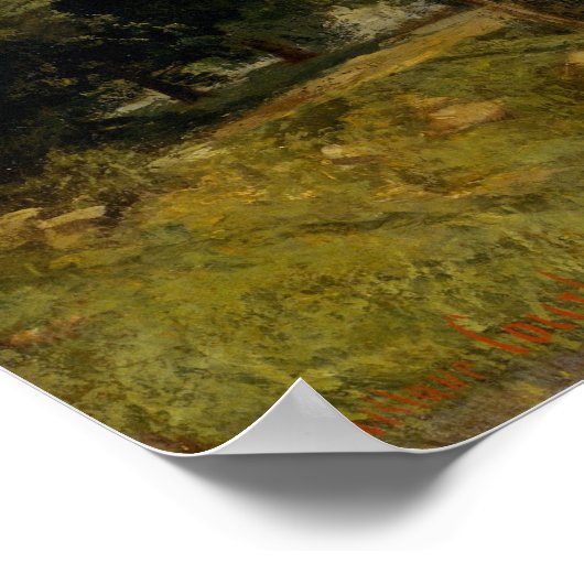 Uitzicht Gustave Courbet Poster (Hoek)