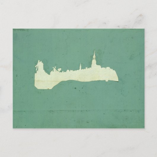 Uitzicht Hamburg Briefkaart (Voorkant)