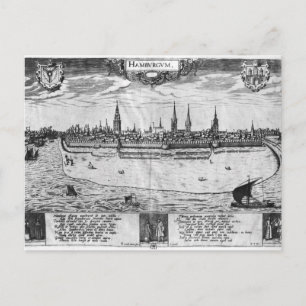 Uitzicht Hamburg Briefkaart