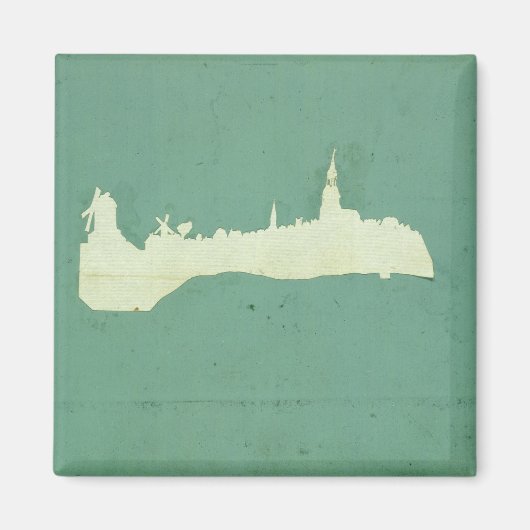 Uitzicht Hamburg Magneet (Voorkant)