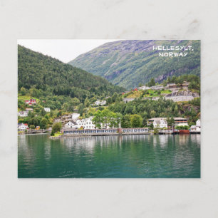 Uitzicht Hellesylt, Geirangerfjord, Noorwegen Briefkaart