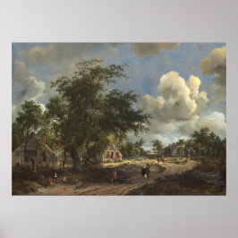 Uitzicht High Road - Meindert Hobbema Fine Art Pos Poster