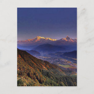 Uitzicht: HIMALAYA POKHARA NEPAL Briefkaart