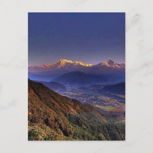 Uitzicht: HIMALAYA POKHARA NEPAL Briefkaart (Voorkant)
