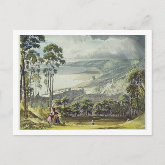 Uitzicht Honfleur, van 'Uitzichten op de Seine', e Briefkaart (Voorkant)